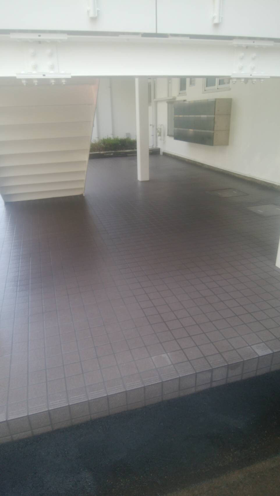 土間タイル完成！　船橋現場