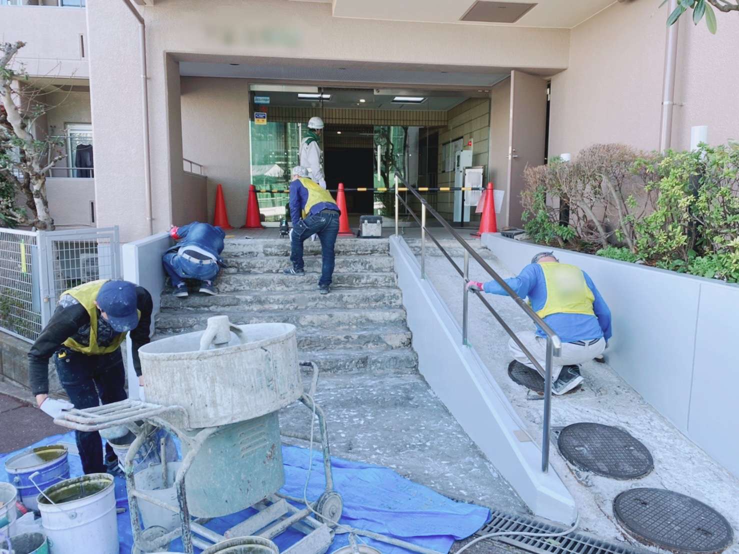 作業風景【タイル貼り】＠板橋現場